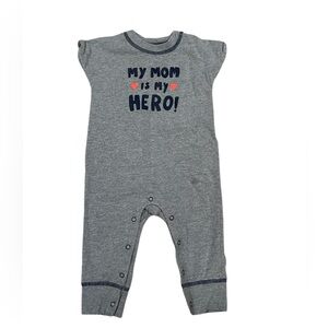 Cat & Jack Baby Romper – “My Mom Is My Hero” – Size 6–9M